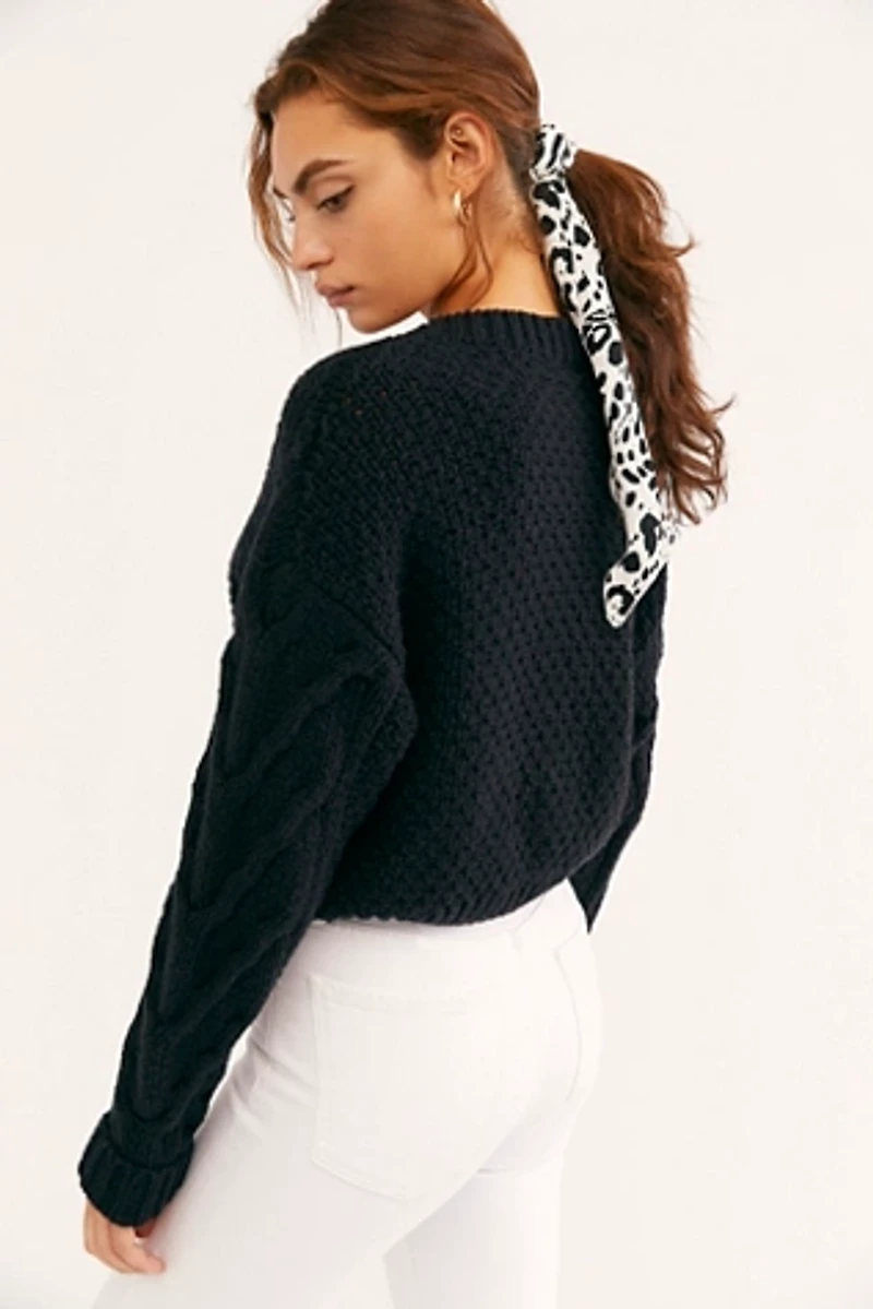 Bonfire Cable Knit Cardi