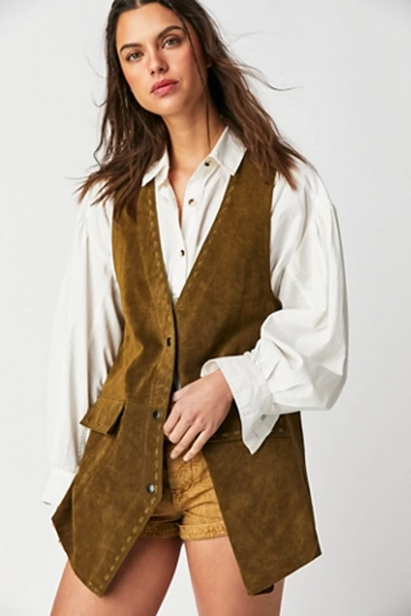 We The Free Low Rider Suede Vest