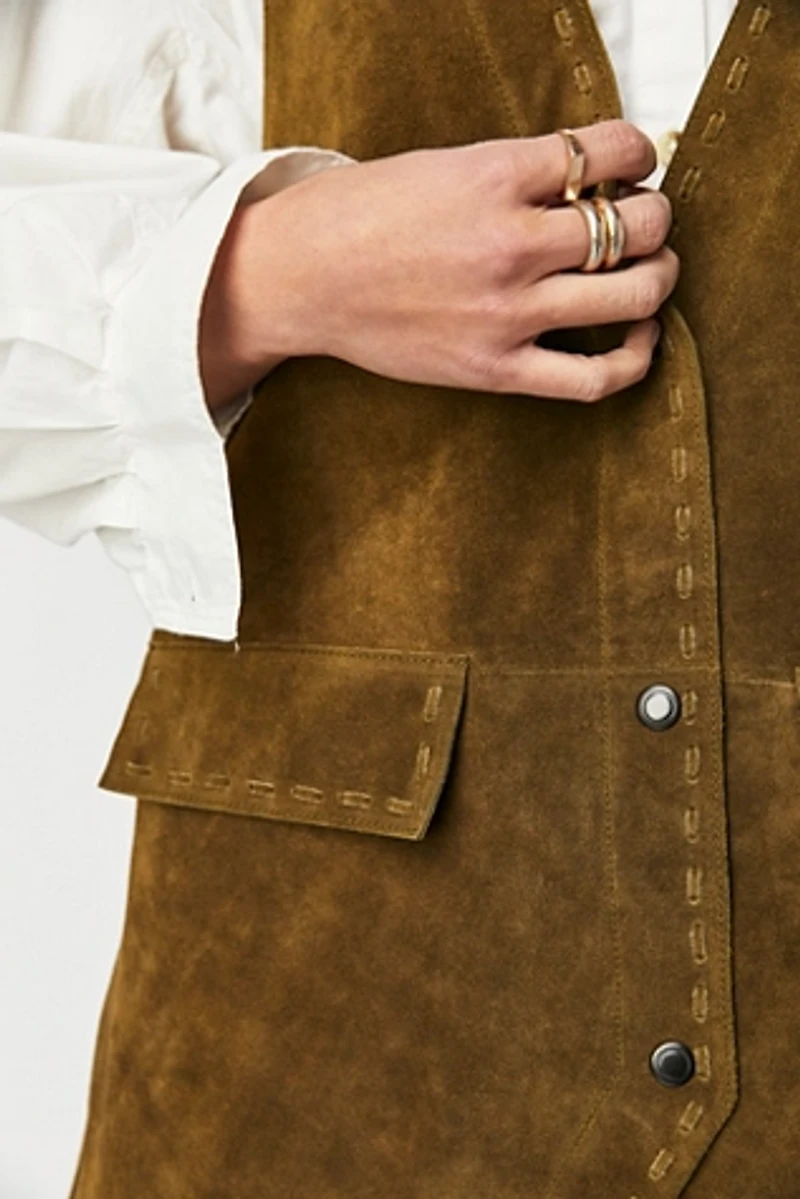 We The Free Low Rider Suede Vest