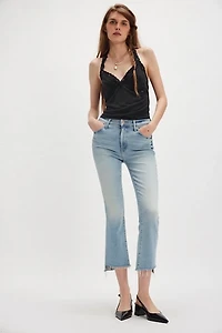MOTHER The Insider Crop Step Fray Jeans