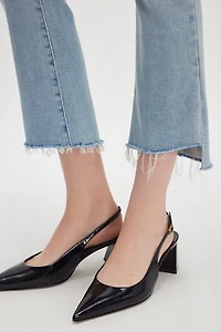 MOTHER The Insider Crop Step Fray Jeans