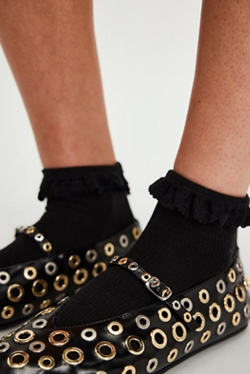 Beloved Waffle Knit Ankle Socks