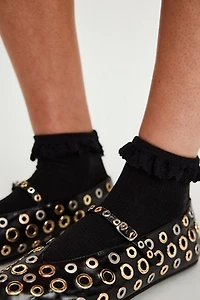 Beloved Waffle Knit Ankle Socks