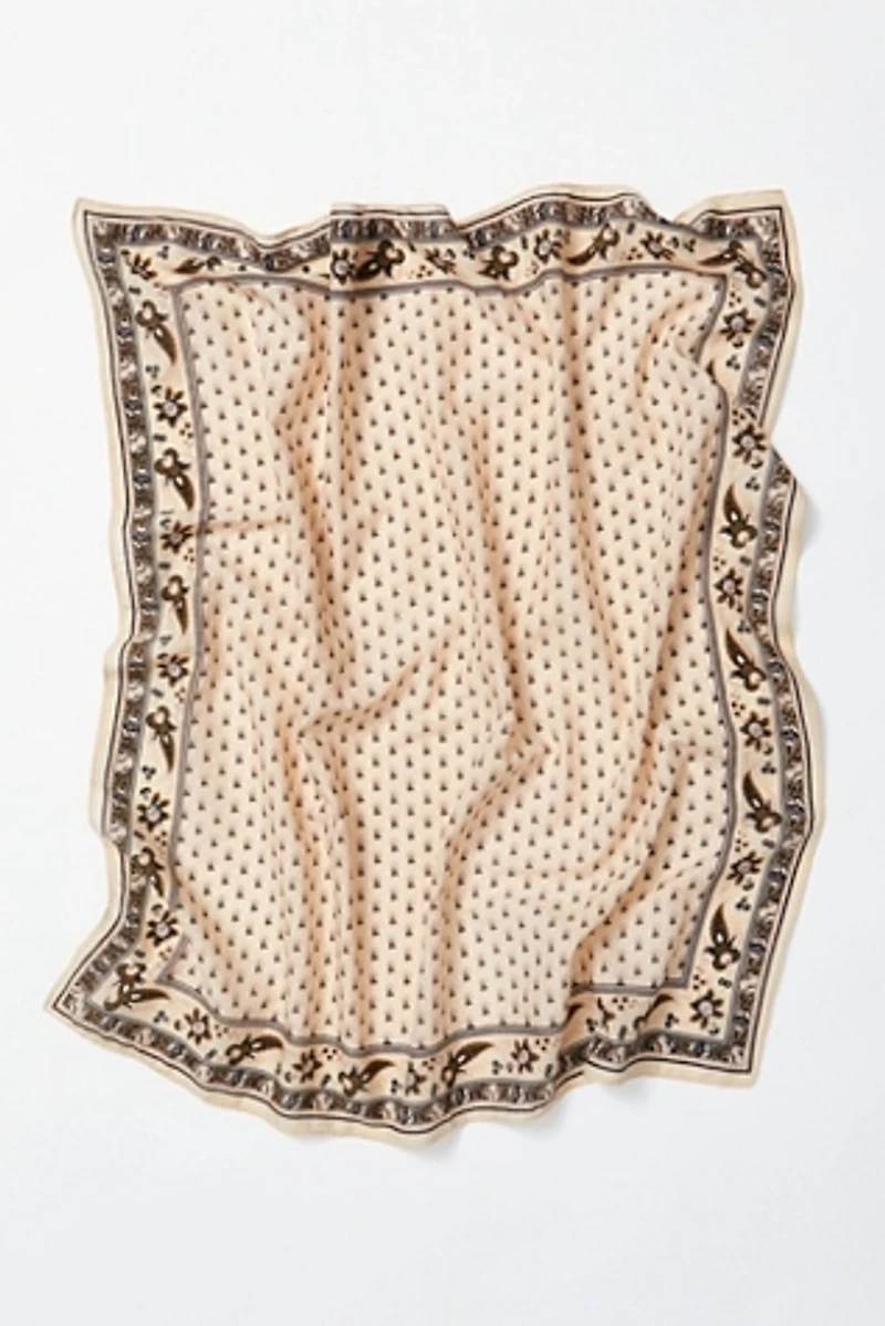 Lotus Paisley Print Bandana