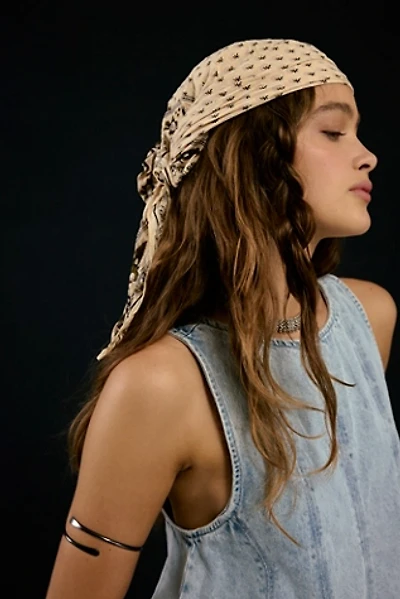 Lotus Paisley Print Bandana