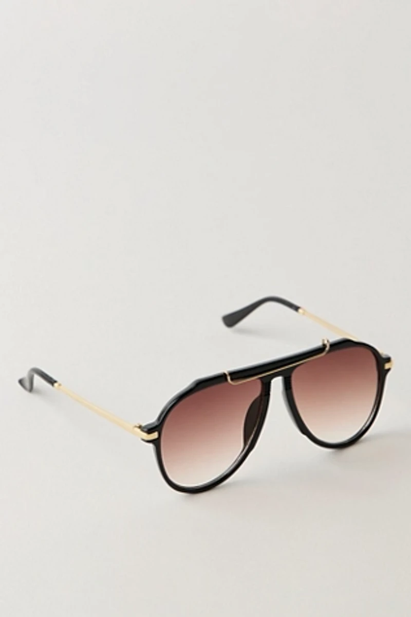 Free People Ventura Oversized Aviator Sunglasses | Pacific City display picture 1