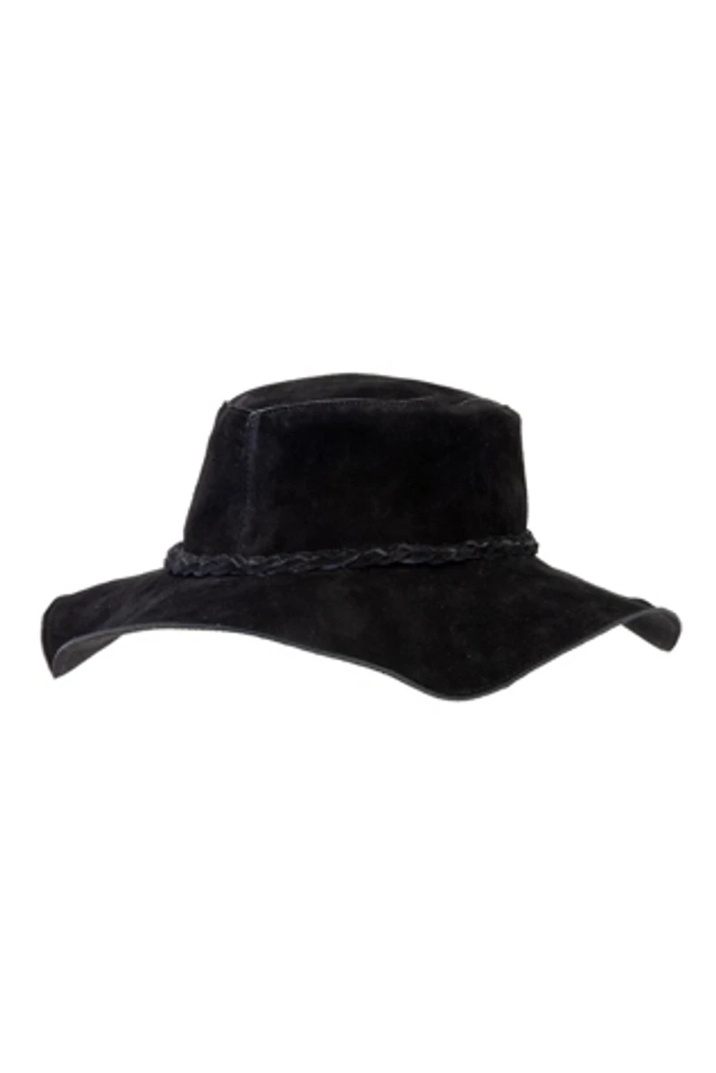 HippieShop Suede Floppy Hat