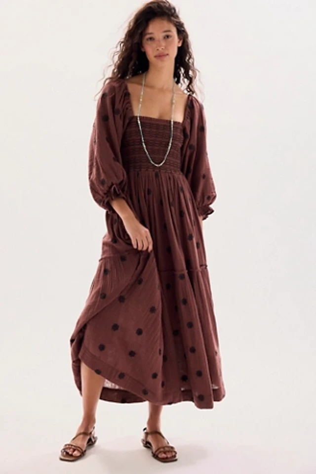 dahlia embroidered maxi dress Free People at MarketFair Shoppes in Princeton, NJ So pretty and femme Dahlia Embroidered Maxi Dress *XS-XL*