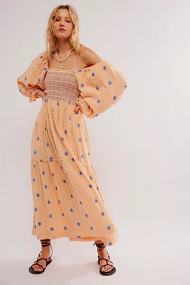 sachin and babi light blue dress Navy Velvet Embroidered Floral Midi Dress – PinkBlush