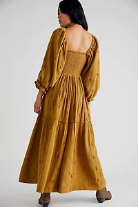 Dahlia Embroidered Maxi Dress