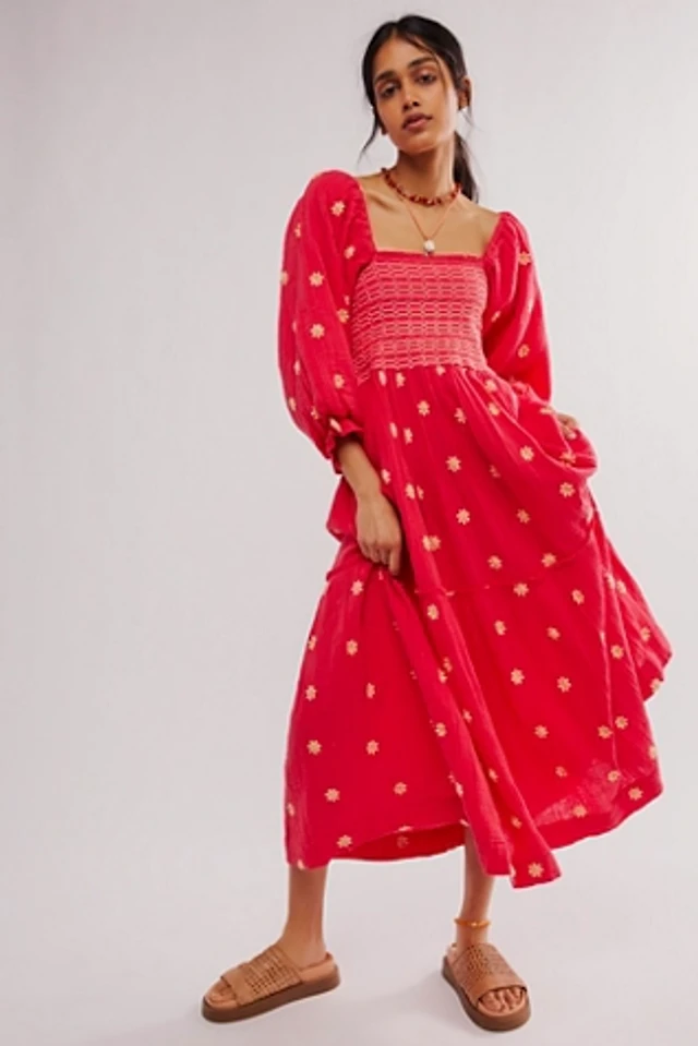 sachin and babi light blue dress Black Floral Dress - Embroidered Dress - Midi Halter Dress main image 0