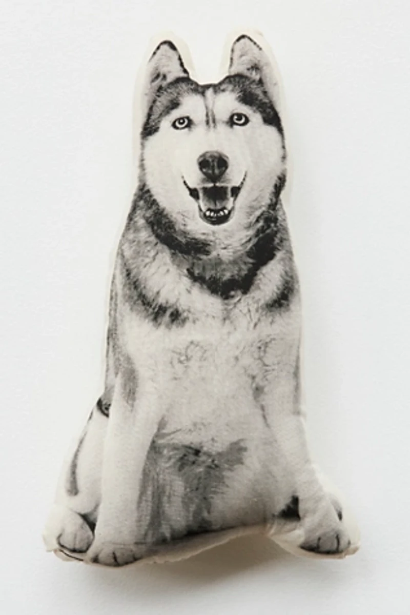 Silkscreen Siberian Husky Pillow