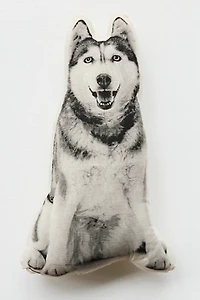 Silkscreen Siberian Husky Pillow