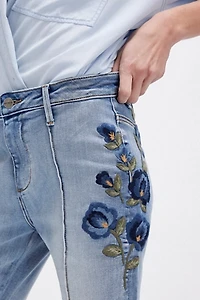 Driftwood Farrah Embroidered Flare Jeans