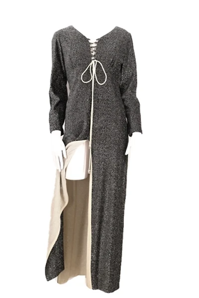 1970s Lurex Carwash Hem Maxi Dress Selected By Ritual Vintage