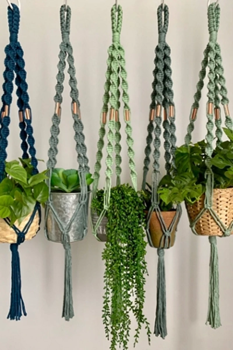 I Would Rather Knot Macrame Plant Hanger With a Twist