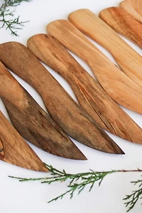 Sunhouse Craft Hand Carved Maple Spreading Knife