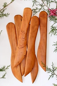 Sunhouse Craft Hand Carved Maple Spreading Knife