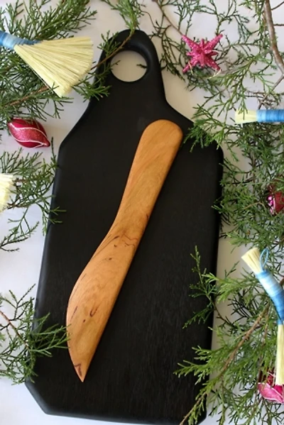 Sunhouse Craft Hand Carved Maple Spreading Knife