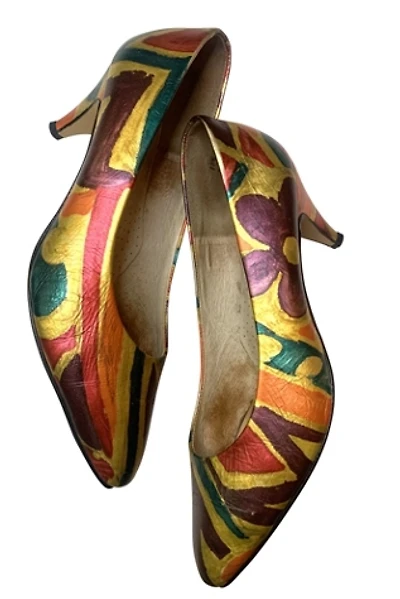 1980’s Hand-Painted Pumps Selected by Nomad Vintage