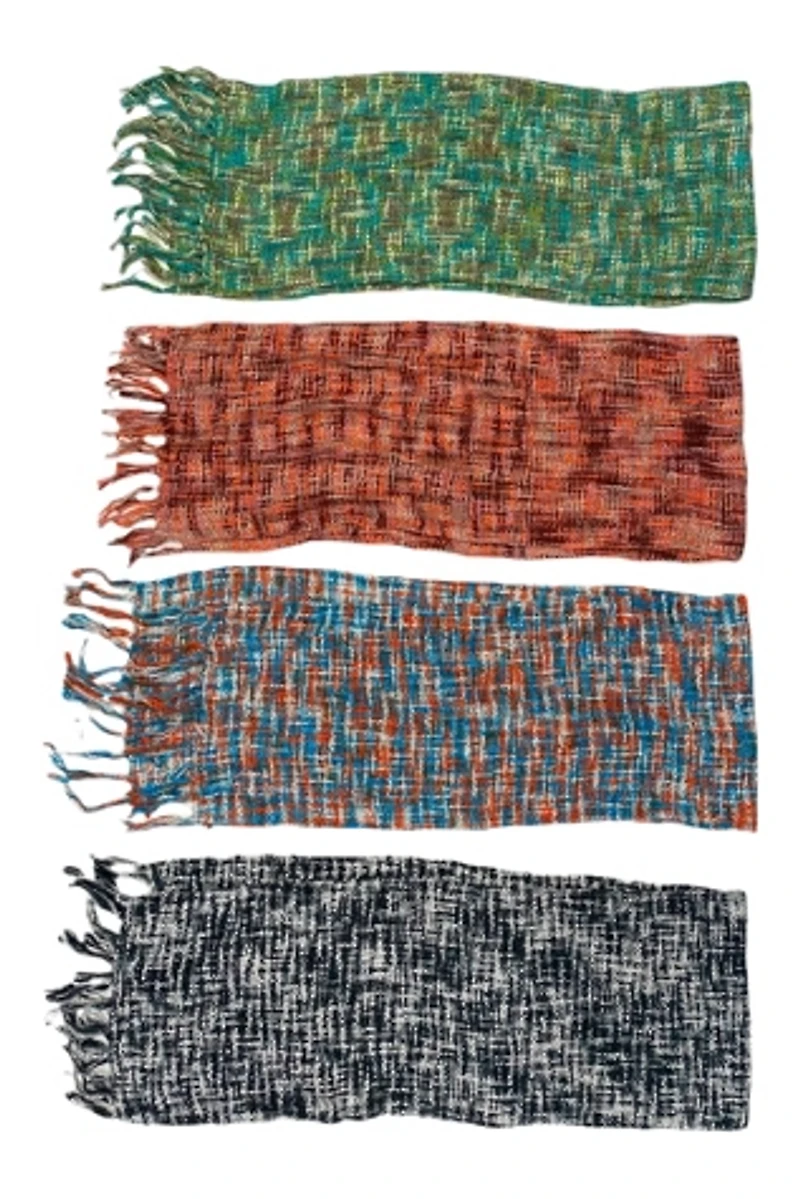 1980s Handwoven Textural Knit Scarves Selected by BusyLady Baca & The Goods