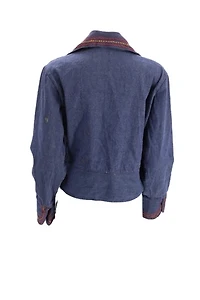 1970s Fire Embroidered Denim Jacket Selected By Ritual Vintage