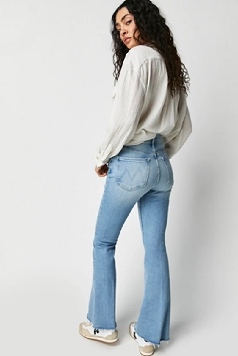 MOTHER The Weekender Frayed Flare Jeans