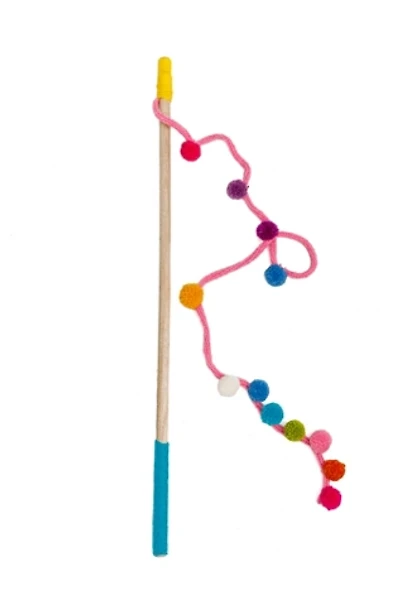 Chilly Dog Wooly Cat Pom Pom Wand