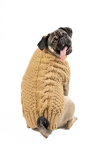 Chilly Dog Natural Cable Knit Sweater