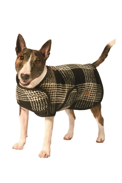 Chilly Dog Plaid Blanket Coat