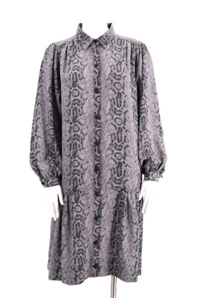 1980s Python Print Peasant Dress Selected By Ritual Vintage
