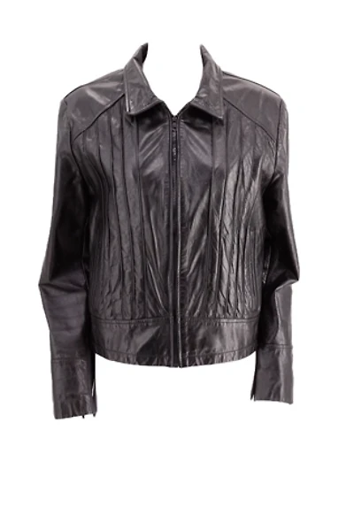 1970s Wilsons Ribbed Leather Jacket Selected By Ritual Vintage