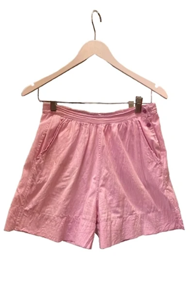 Pale Pink Candy-Stripe Shorts Selected by Nomad Vintage