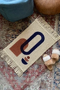 I Would Rather Knot Handmade Macrame Rug