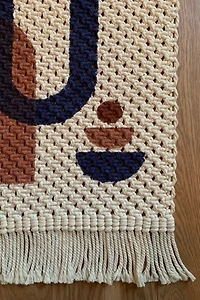 I Would Rather Knot Handmade Macrame Rug