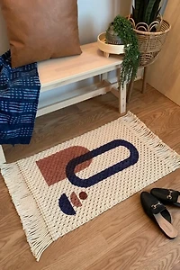 I Would Rather Knot Handmade Macrame Rug