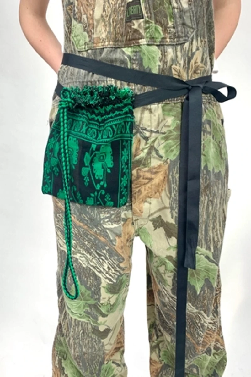 Anna Corinna Emerald Woven Fancy Fanny Pack
