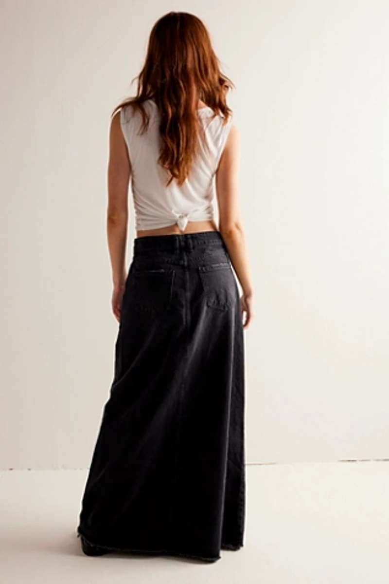 We The Free Come As You Are Denim Maxi Skirt