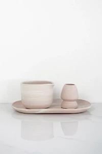 Ren Vois Blush Marble Matcha Table Set