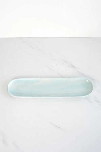Ren Vois Aqua Marble Oblong Tray
