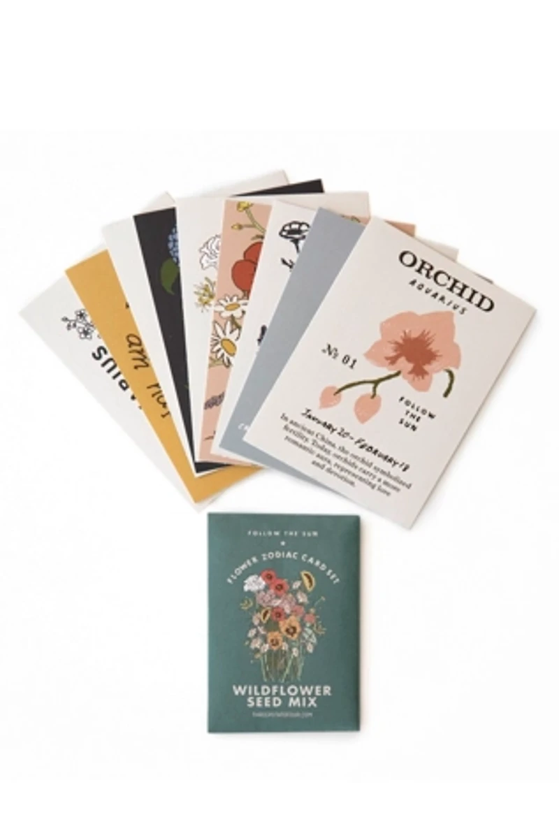 Three Potato Four Flower Sticker Card Set