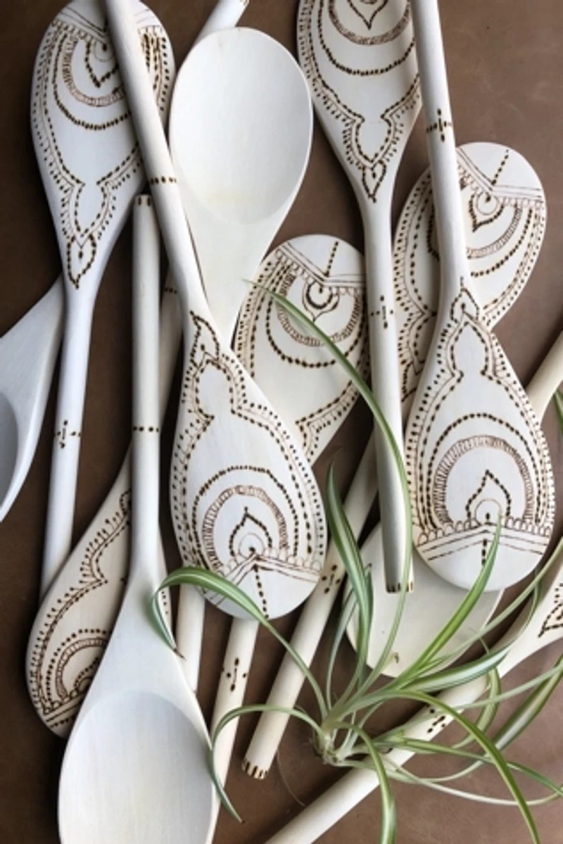 Honorable Oak Wood Burn Spoons