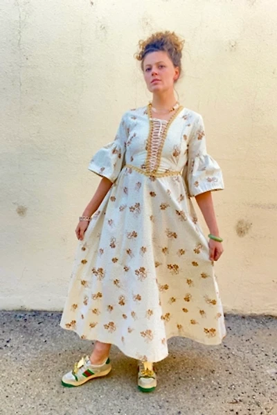 Vintage Gunne Sax Black Label Floral Dress Selected by The Curatorial Dept.