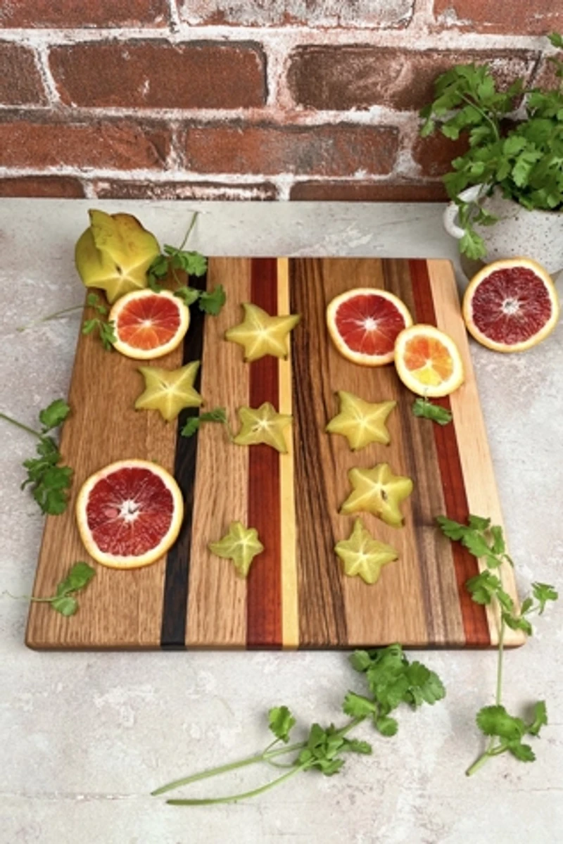 Honorable Oak x Free People White Oak and Exotic Wood Cutting Board