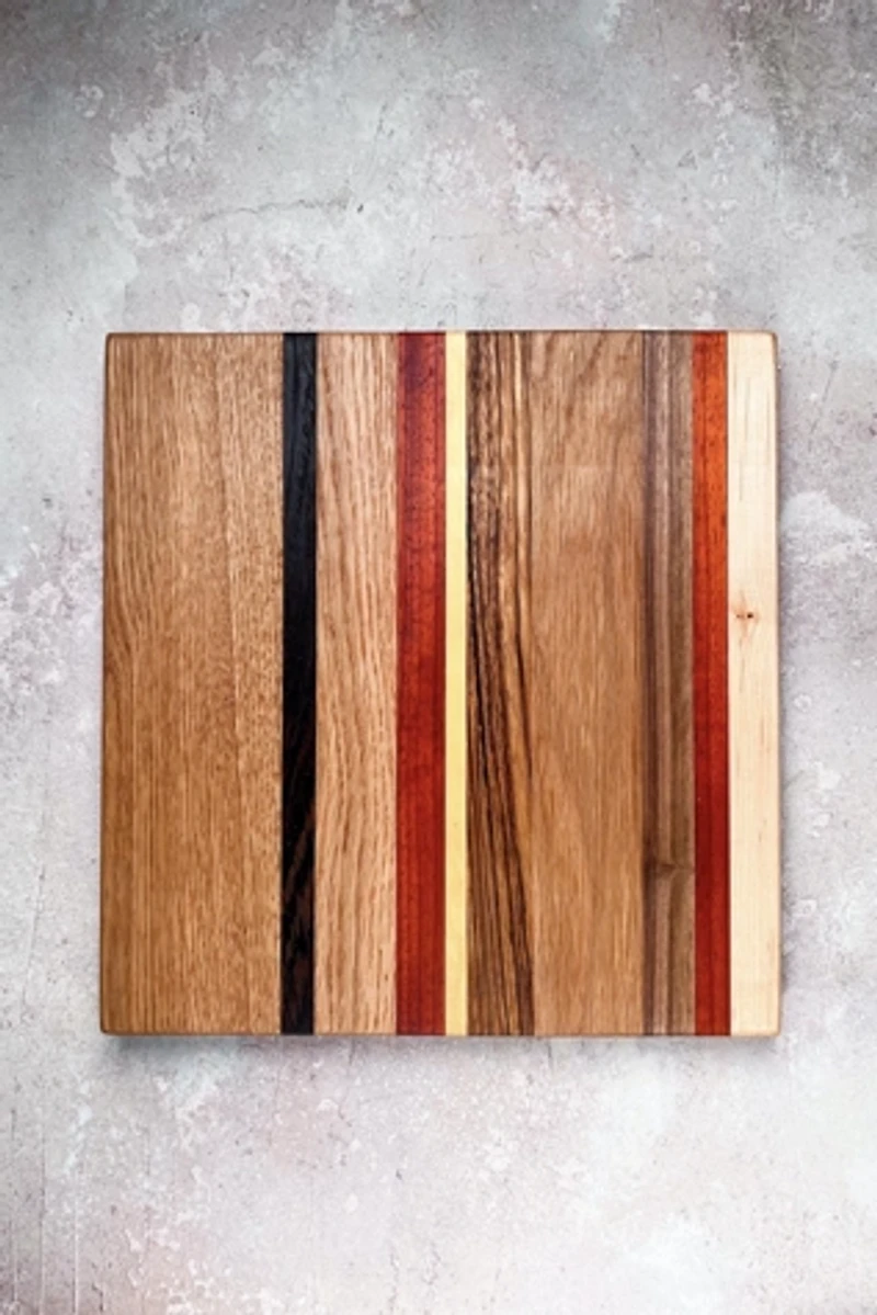 Honorable Oak x Free People White Oak and Exotic Wood Cutting Board