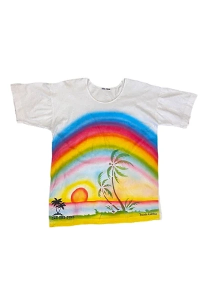 1980s Vintage Rainbow Airbrush Rainbow T-Shirt Selected by BusyLady Baca & The Goods