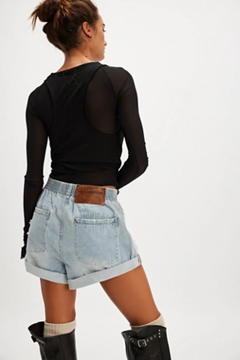 OneTeaspoon Hunters Mid-Length Relaxed Shorts