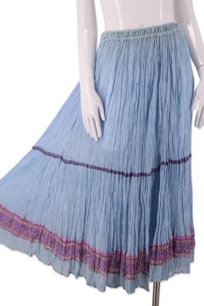 1970s Gauzy Crinkle Cotton Skirt Selected By Ritual Vintage