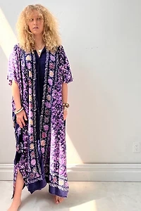 Anna Corinna Batik Plum Smock Dress
