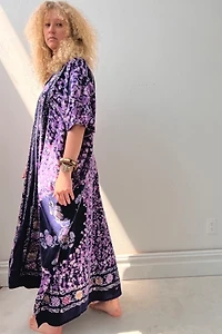 Anna Corinna Batik Plum Smock Dress